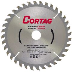 DISCO SERRA VIDEA 9.1/4'' 36 DENTES PARA MADEIRA CORTAG