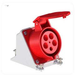 TOMADA INDUSTRIAL DE SOBREPOR 32A 3P+N+T 380/440V VERMELHO