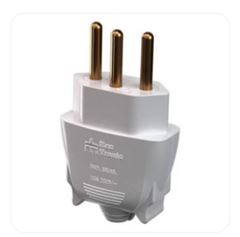 PLUG 180° 10A 2P+T 250V BRANCO MEC-TRONIC