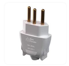 PLUG 180° 20A 2P+T 250V BRANCO MEC-TRONIC