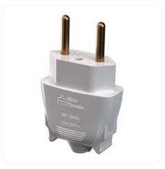 PLUG 180° 20A 2P 250V BRANCO MEC-TRONIC