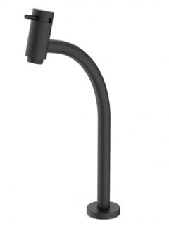 TORNEIRA PARA LAVATÓRIO DE BICA ALTA BASIC PRETO MATTE CELITE