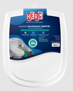 ASSENTO SANITARIO ALMOFADADO  SABATINI BRANCO HERC