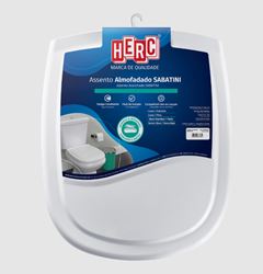 ASSENTO SANITARIO ALMOFADADO SABATINI CINZA CLARO HERC