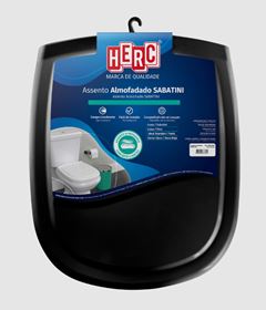 ASSENTO SANITARIO ALMOFADADO SABATINI PRETO HERC