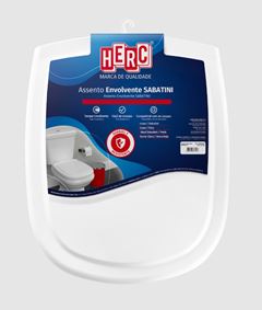ASSENTO SANITARIO COM TAMPA ENVOLVENTE SABATINI BRANCO HERC