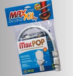 KIT 3 EM 1 ENGATE FLEXIVEL 40CM INOX MAXPOP MAXSEAL
