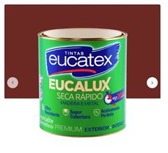 ESMALTE EUCALUX SECA RAPIDO 900ML COLORADO EUCATEX