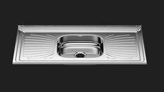 PIA INOX COM ESCORREDOR 1,00M FORMINOX