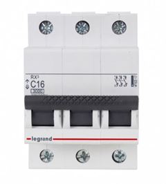 DISJUNTOR TRIPOLAR 16A 3KA CURVA C LEGRAND