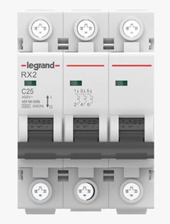DISJUNTOR TRIPOLAR 25A 3KA CURVA C LEGRAND