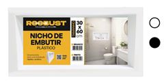 NICHO PAREDE EMBUTIR BANHEIRO 30X60CM BRANCO ROOBUST