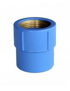 LUVA SOLDAVEL BUCHA LATÃO 20MMX1/2” TUBOZAN