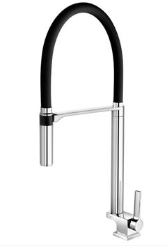 TORNEIRA METAL COZINHA MESA BICA ALTA PRETO/CROMADA DOCOL