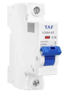 DISJUNTOR UNIPOLAR 1P 16A 4.5KA CURVA C DIN TAF