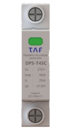 PROTETOR DPS UNIPOLAR 45KA TAF