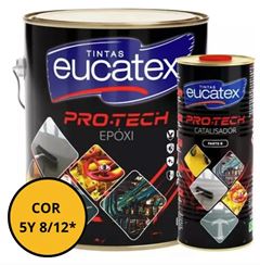 ESMALTE EPÓXI 2,7L+CATALISADOR 900ML AMARELO SEGURANÇA PRO-TECH EUCATEX