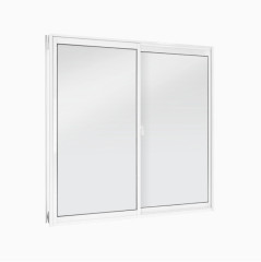 JANELA EM ALUMINIO BRANCO 80X100 CM SEM GRADE VIDRO LISO DE 4 MM
