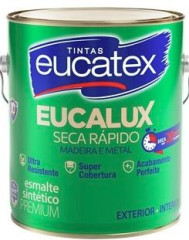 ESMALTE EUCALUX SECA RAPIDO 3L PRETO EUCATEX