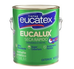 ESMALTE EUCALUX SECA RAPIDO 3,6L CINZA MEDIO EUCATEX