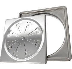 RALO OCULTO QUADRADO 10X10CM INOX FLVX HIDRO