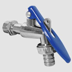 TORNEIRA ZAMAC JARDIM INOX 1/2”-3/4” PARA CADEADO FLVX