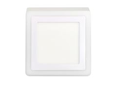 PAINEL LED SOBREPOR QUADRADO CORES 18W+6W BRANCO TASCHIBRA