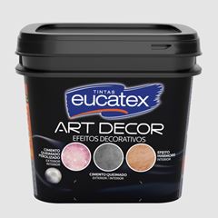 ART DECOR EFEITOS DECORATIVOS CIMENTO QUEIMADO PEROLIZADO CHROMIUM 3,7KG EUCATEX