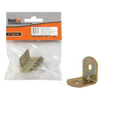 CANTONEIRA PARA MÓVEIS BICROMATIZADO 3X3X1.9CM COM 100 BESTFER