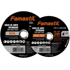 DISCO DE CORTE PARA INOX/FERRO 4.1/2” FAMASTIL
