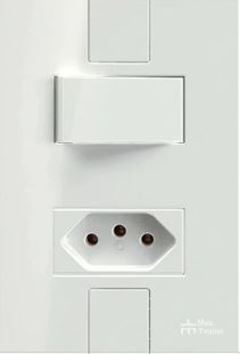 MEC-TRONIC SOFT 1 INTERRUPTOR SIMPLES + 1 TOMADA 10A BRANCO