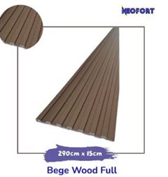 PAINEL RIPADO 160X2900MM BEGE WOOD NEOFORT