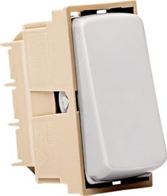 PIAL ZEFFIA 1 INTERRUPTOR SIMPLES 10A CINZA