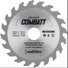 DISCO SERRA VIDEA 4.3/8”24D P/MAD.BOM CORTE